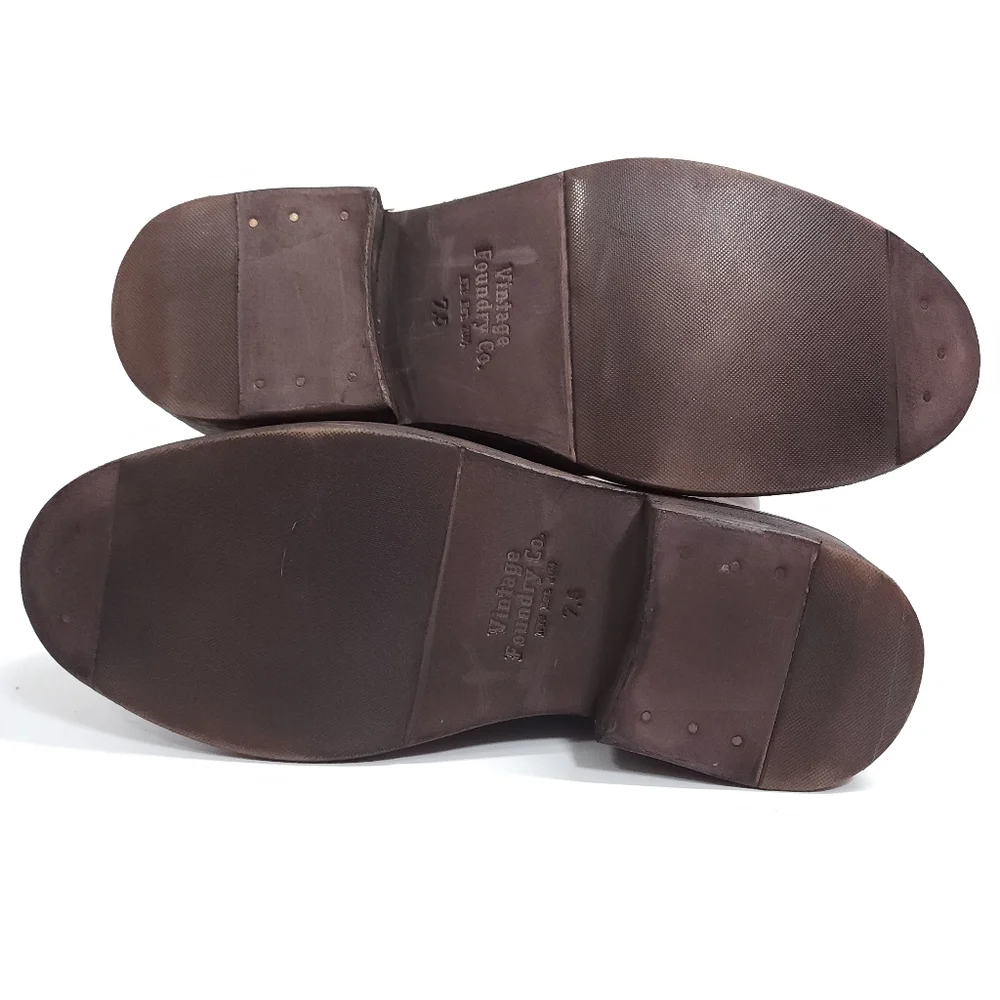 Vintage Foundry Distressed Riding Boots Brick Brown - Picture 13 of 16